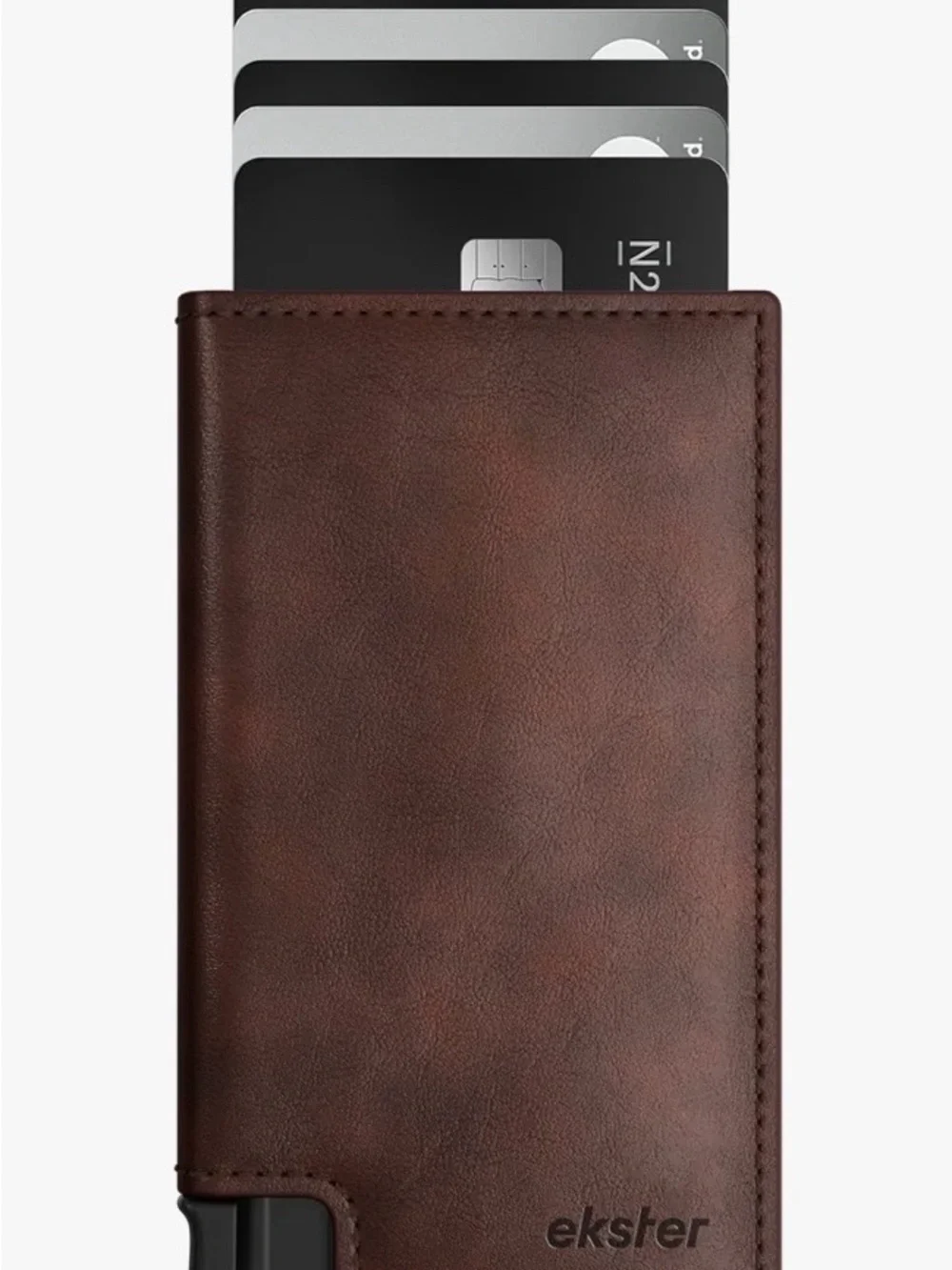 Ekster Brown Leather Parliament Classic Wallet